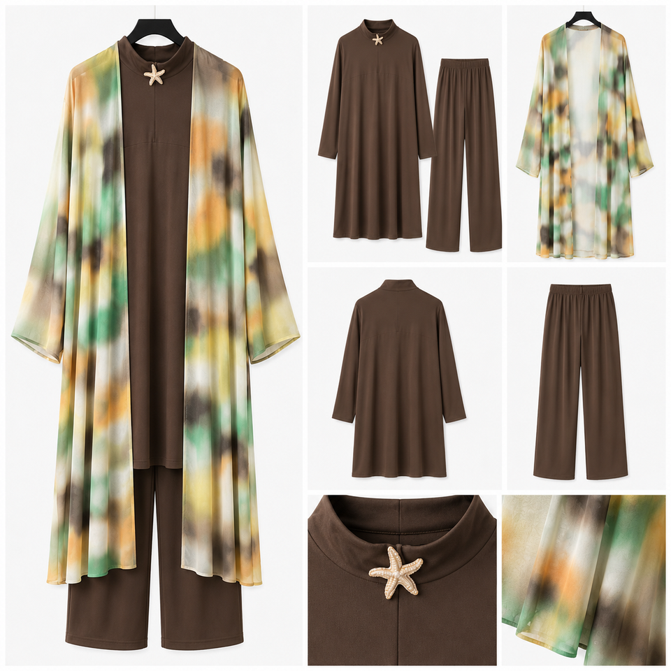 Burkini 3 Pièces avec Kimono