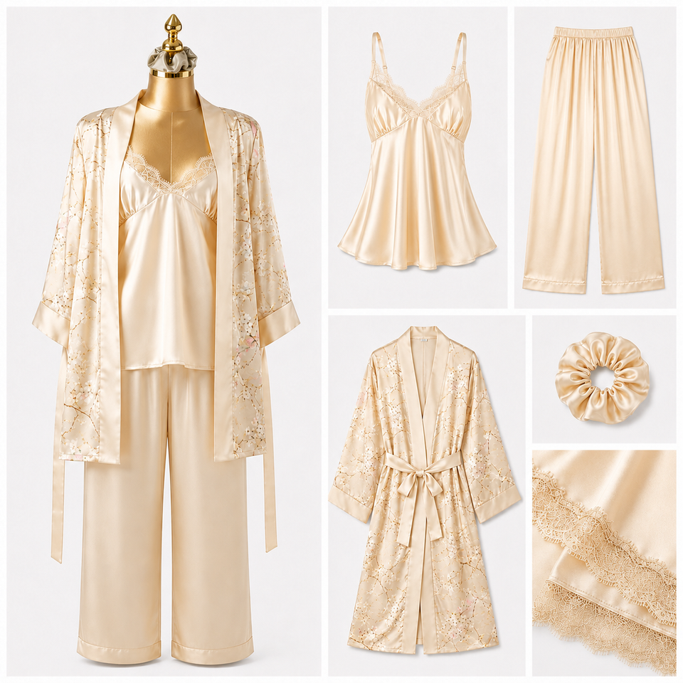 Ensemble Satin 3 Pièces Élégance