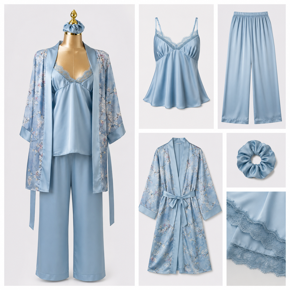 Ensemble Satin 3 Pièces Élégance
