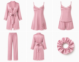 Ensemble Pyjama Satin 6 Pièces Élégance