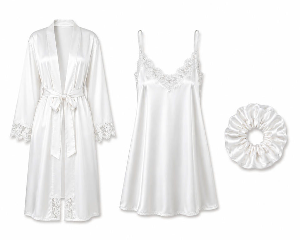 Ensemble Satin 3 Pièces Élégance