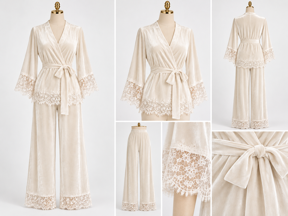 Ensemble Pyjama Velours 2 Pièces