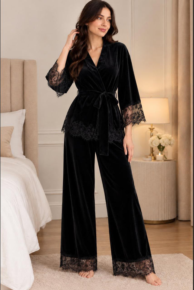 Ensemble Pyjama Velours 2 Pièces